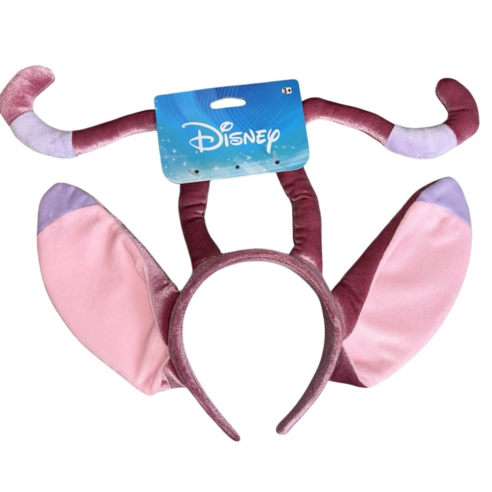 Disney Lilo & Stitch Angel Experiment 624 Ears Antennae Headband Pink Velvet